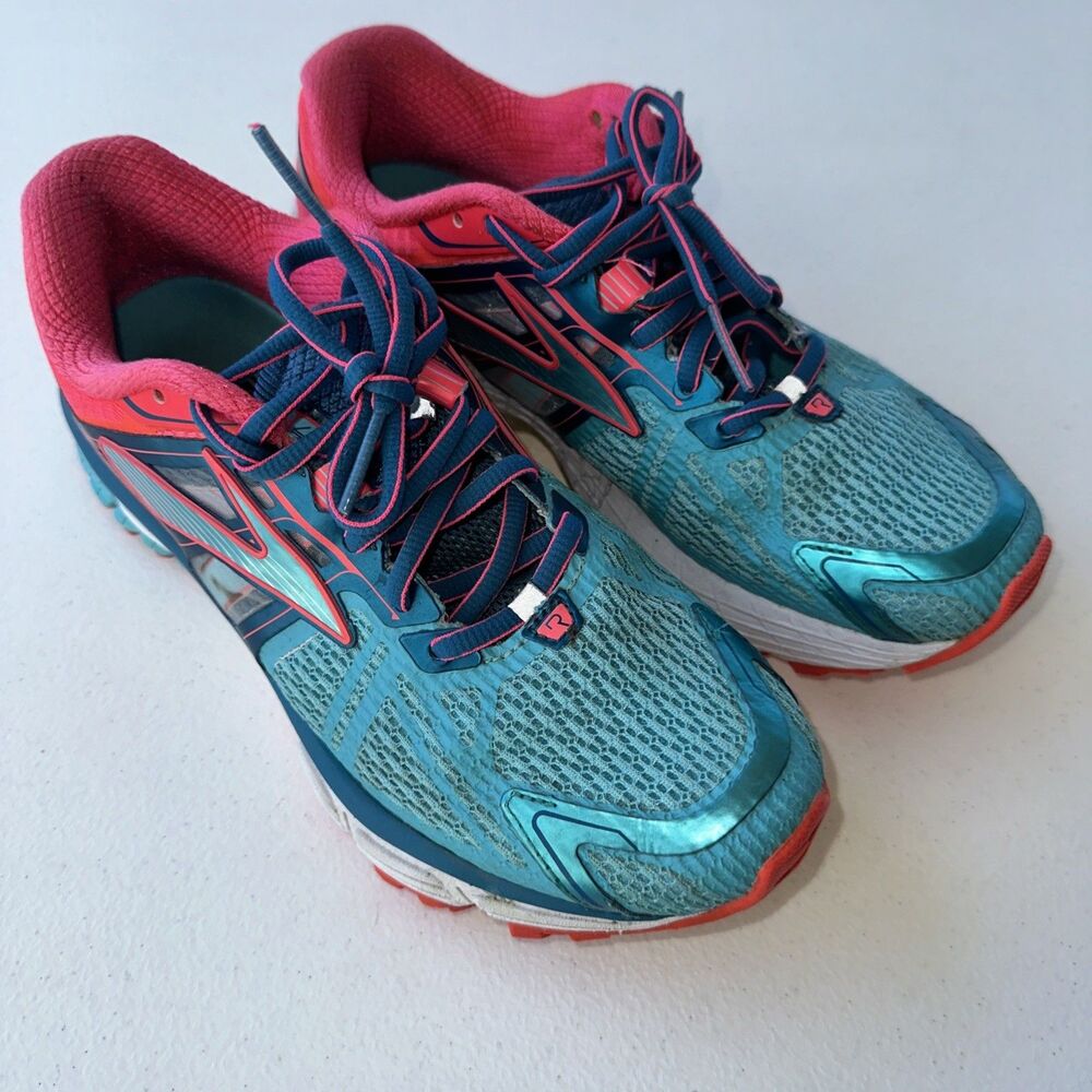 Brooks Ravenna 6 Running Sneakers Size 7.5 B women's Blue Pink 1201821B497